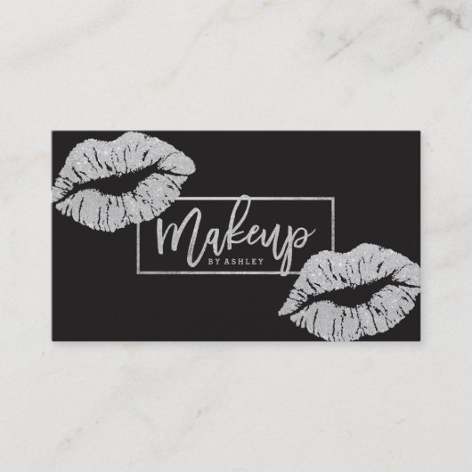 Makeup kunstenaar typografie visitekaartje (Voorkant)