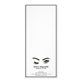 Makeup kunstenaar Wink Eye Beauty Salon Lash Exten Reclamekaart (Achterkant)