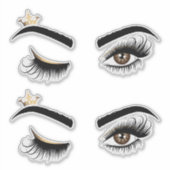 Makeup kunstenaar Wink Eye Beauty Salon Lash Exten Sticker (Voorkant)