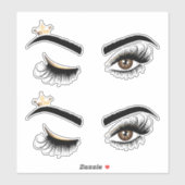 Makeup kunstenaar Wink Eye Beauty Salon Lash Exten Sticker (Vel)