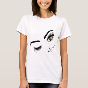 Makeup kunstenaar Wink Eye Beauty Salon Lash Exten T-shirt