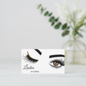 Makeup kunstenaar Wink Eye Beauty Salon Lash Exten Visitekaartje (Staand voorkant)
