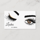 Makeup kunstenaar Wink Eye Beauty Salon Lash Exten Visitekaartje (Voorkant)