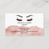 Makeup kunstenaar Wink Eye Beauty Salon Lash Exten Visitekaartje (Achterkant)