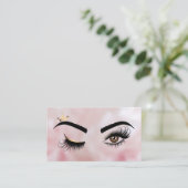 Makeup kunstenaar Wink Eye Beauty Salon Lash Exten Visitekaartje (Staand voorkant)