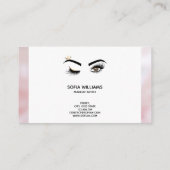 Makeup kunstenaar Wink Eye Beauty Salon Lash Exten Visitekaartje (Achterkant)