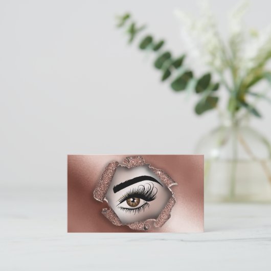 Makeup kunstenaar Wink Eye Beauty Salon Lash Exten Visitekaartje (Staand voorkant)