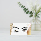 Makeup kunstenaar Wink Eye Beauty Salon Lash Exten Visitekaartje (Staand voorkant)