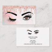 Makeup kunstenaar Wink Eye Beauty Salon Lash Exten Visitekaartje (Voorkant / Achterkant)