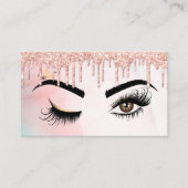 Makeup kunstenaar Wink Eye Beauty Salon Lash Exten Visitekaartje (Voorkant)