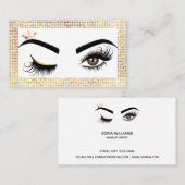 Makeup kunstenaar Wink Eye Beauty Salon Lash Exten Visitekaartje (Voorkant / Achterkant)