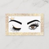 Makeup kunstenaar Wink Eye Beauty Salon Lash Exten Visitekaartje (Voorkant)