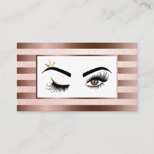 Makeup kunstenaar Wink Eye Beauty Salon Lash Exten Visitekaartje