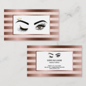 Makeup kunstenaar Wink Eye Beauty Salon Lash Exten Visitekaartje (Voorkant / Achterkant)