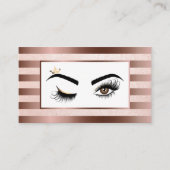 Makeup kunstenaar Wink Eye Beauty Salon Lash Exten Visitekaartje (Voorkant)