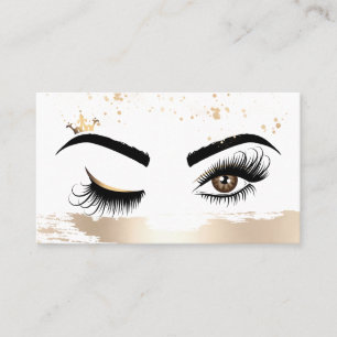 Makeup kunstenaar Wink Eye Beauty Salon Lash Exten Visitekaartje