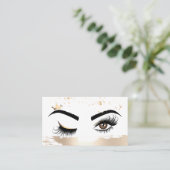 Makeup kunstenaar Wink Eye Beauty Salon Lash Exten Visitekaartje (Staand voorkant)