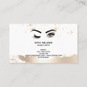 Makeup kunstenaar Wink Eye Beauty Salon Lash Exten Visitekaartje (Achterkant)