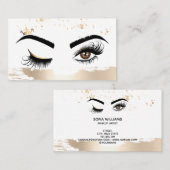 Makeup kunstenaar Wink Eye Beauty Salon Lash Exten Visitekaartje (Voorkant / Achterkant)