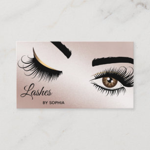 Makeup kunstenaar Wink Eye Beauty Salon Lash Exten Visitekaartje