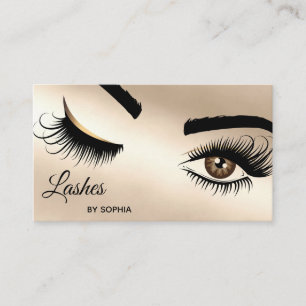Makeup kunstenaar Wink Eye Beauty Salon Lash Exten Visitekaartje
