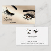 Makeup kunstenaar Wink Eye Beauty Salon Lash Exten Visitekaartje (Voorkant / Achterkant)