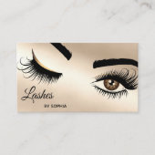 Makeup kunstenaar Wink Eye Beauty Salon Lash Exten Visitekaartje (Voorkant)