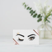 Makeup kunstenaar Wink Eye Beauty Salon Lash Exten Visitekaartje (Staand voorkant)
