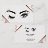 Makeup kunstenaar Wink Eye Beauty Salon Lash Exten Visitekaartje (Voorkant / Achterkant)