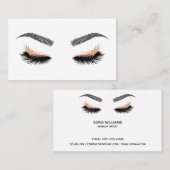 Makeup kunstenaar Wink Eye Beauty Salon Lash Exten Visitekaartje (Voorkant / Achterkant)