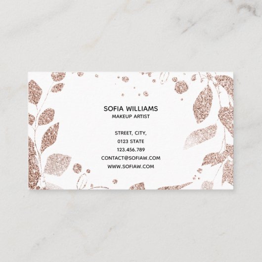 Makeup kunstenaar Wink Eye Beauty Salon Lash Exten Visitekaartje (Achterkant)