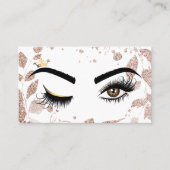 Makeup kunstenaar Wink Eye Beauty Salon Lash Exten Visitekaartje (Voorkant)