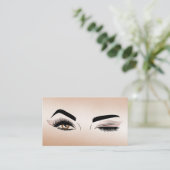 Makeup kunstenaar Wink Eye Beauty Salon Lash Exten Visitekaartje (Staand voorkant)