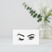 Makeup kunstenaar Wink Eye Beauty Salon Lash Exten Visitekaartje (Staand voorkant)