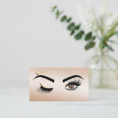 Makeup kunstenaar Wink Eye Beauty Salon Lash Exten Visitekaartje (Staand voorkant)