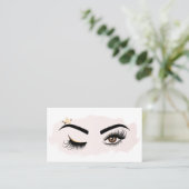 Makeup kunstenaar Wink Eye Beauty Salon Lash Exten Visitekaartje (Staand voorkant)