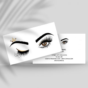 Makeup kunstenaar Wink Eye Beauty Salon Lash Exten Visitekaartje
