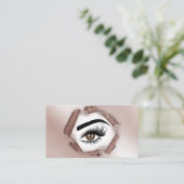 Makeup kunstenaar Wink Eye Beauty Salon Lash Exten Visitekaartje (Staand voorkant)