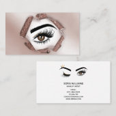Makeup kunstenaar Wink Eye Beauty Salon Lash Exten Visitekaartje (Voorkant / Achterkant)