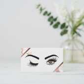 Makeup kunstenaar Wink Eye Beauty Salon Lash Exten Visitekaartje (Staand voorkant)