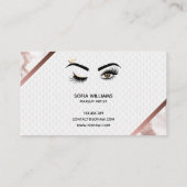 Makeup kunstenaar Wink Eye Beauty Salon Lash Exten Visitekaartje (Achterkant)