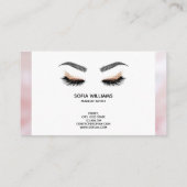Makeup kunstenaar Wink Eye Beauty Salon Lash Exten Visitekaartje (Achterkant)
