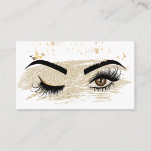 Makeup kunstenaar Wink Eye Beauty Salon Lash Exten Visitekaartje