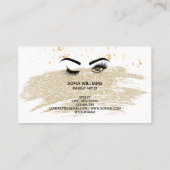 Makeup kunstenaar Wink Eye Beauty Salon Lash Exten Visitekaartje (Achterkant)