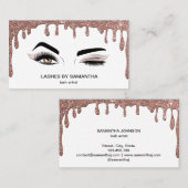 Makeup kunstenaar Wink Eye Beauty Salon Lash Exten Visitekaartje (Voorkant / Achterkant)