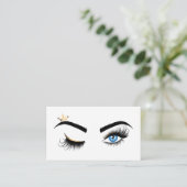 Makeup kunstenaar Wink Eye Beauty Salon Lash Exten Visitekaartje (Staand voorkant)