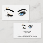 Makeup kunstenaar Wink Eye Beauty Salon Lash Exten Visitekaartje (Voorkant / Achterkant)