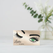 Makeup kunstenaar Wink Eye Beauty Salon Lash Exten Visitekaartje (Staand voorkant)