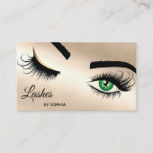 Makeup kunstenaar Wink Eye Beauty Salon Lash Exten Visitekaartje (Voorkant)