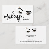 Makeup kunstenaar Wink Eye Beauty Salon Lash Exten Visitekaartje (Voorkant / Achterkant)